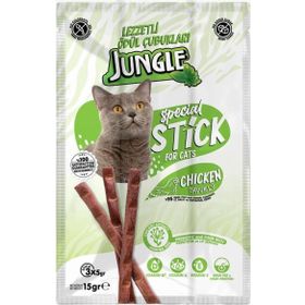 Jungle Kedi Stick Tavuklu 3x5 gr Kedi Ödül Maması