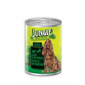 Jungle Kuzu Etli Av Hayvanlı 415 gr Köpek Konserve