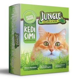 Jungle Özel Gübreli Fileli 14x14 cm Kedi Çimi