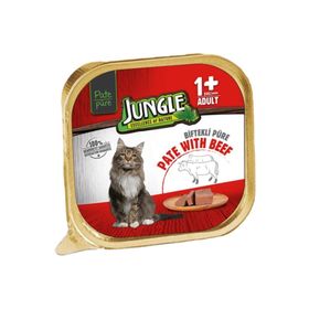 Jungle Pate Püre Biftekli 32x100 gr Kedi Maması