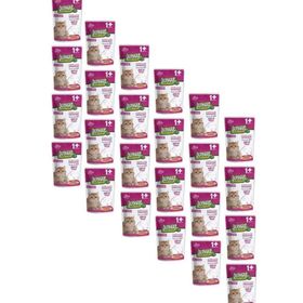 Jungle Pouch Gravy Soslu Biftekli 24x100 gr Konserve Kısırlaştırılmış Kedi Maması