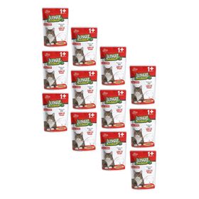 Jungle Pouch Gravy Soslu Biftekli Yaş Yetişkin 12x100 gr Kedi Maması