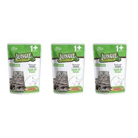 Jungle Pouch Gravy Soslu Tavuklu 3x100 gr Konserve Kedi Maması
