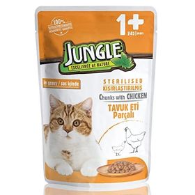 Jungle Pouch Kedi Tavuklu 100 gr Yetişkin Jelli Yaş Mama