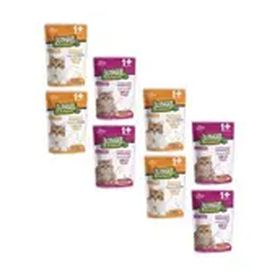 Jungle Pouch Kısırlaştırılmış Gravy Soslu Karışık Paket Tavuklu Biftekli 8x100 gr Yaş Kedi Maması