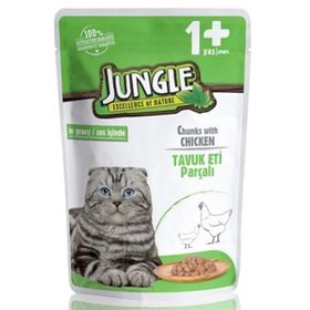 Jungle Pouch Tavuklu Yetişkin 12x100 gr Kedi Maması