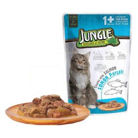 Jungle Somon Balıklı 100 gr Yetişkin Kedi Konserve Pouch