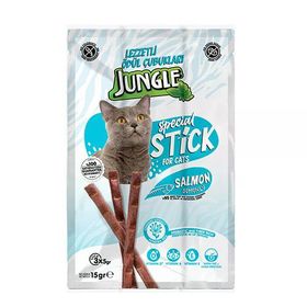Jungle Sticks Somonlu 3x5 gr Kedi Ödül Çubuğu