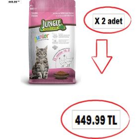 Jungle Tavuklu Yavru 2 x 500 GR Kedi Maması