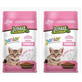 Jungle Tavuklu Yavru 2 x 500 GR Kedi Maması