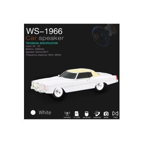 Junglee Cadillac Eldorado Nostaljik Araba Şeklinde Beyaz Bluetooth Speaker