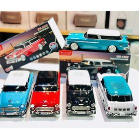 Junglee WS-1955 Klasik Chevrolet Bel Model Araba Beyaz Bluetooth Hoparlör