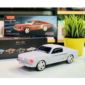 Junglee WS-1967 Klasik Mustang Model Araba Beyaz Bluetooth Hoparlör