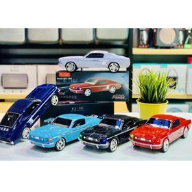 Junglee WS-1967 Klasik Mustang Model Araba Mavi Bluetooth Hoparlör