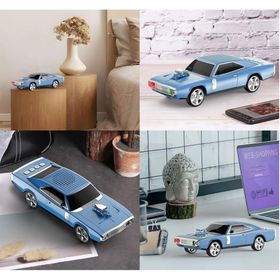 Junglee WS-1968 Klasik Dodge Challenger Model Araba Beyaz Bluetooth Hoparlör