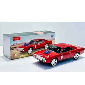 Junglee WS-1968 Klasik Dodge Challenger Model Araba Kırmızı Bluetooth Hoparlör