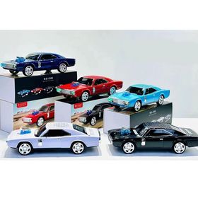 Junglee WS-1968 Klasik Dodge Challenger Model Araba Mavi Bluetooth Hoparlör