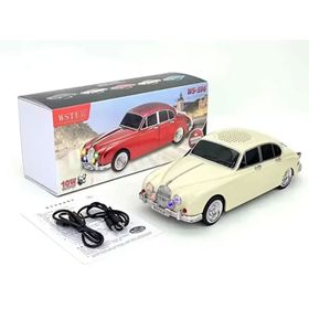 Junglee WS-596 Klasik Jaguar Model Araba Bej Bluetooth Hoparlör