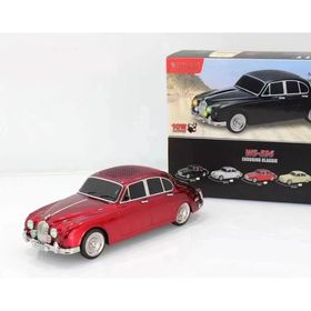 Junglee WS-596 Klasik Jaguar Model Araba Kırmızı Bluetooth Hoparlör