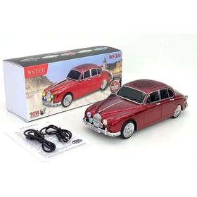 Junglee WS-596 Klasik Jaguar Model Araba Kırmızı Bluetooth Hoparlör