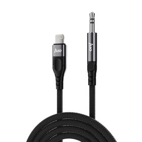 Juo 1 mt Lightning to 3.5 mm Jack Aux Stereo TRS Ses Kablosu