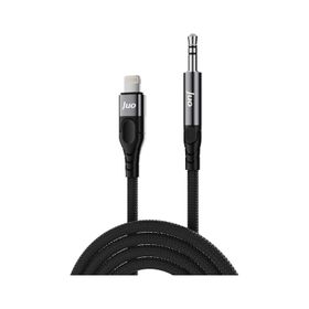 Juo 1 mt Lightning to 3.5 mm Jack Aux Stereo TRS Ses Kablosu