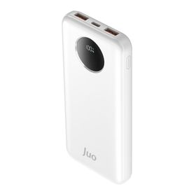 Juo 10000 mAh 22.5W Dijital Led Ekranlı Beyaz Taşınabilir Hızlı Şarj Cihazı Powerbank