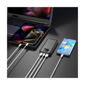 Juo 10000 mAh 22.5W Dijital Led Ekranlı Beyaz Taşınabilir Hızlı Şarj Cihazı Powerbank