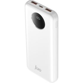 Juo 10000 mAh 22.5W Dijital Led Ekranlı Beyaz Taşınabilir Hızlı Şarj Cihazı Powerbank