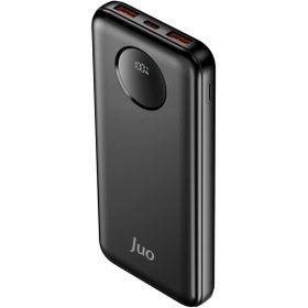 Juo 10000 mAh 22.5W Dijital Led Ekranlı Siyah Taşınabilir Hızlı Şarj Cihazı Powerbank
