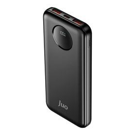 Juo 10000 mAh 22.5W Dijital Led Ekranlı Siyah Taşınabilir Hızlı Şarj Cihazı Powerbank