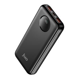 Juo 10000 mAh 22.5W Dijital Led Ekranlı Siyah Taşınabilir Hızlı Şarj Cihazı Powerbank