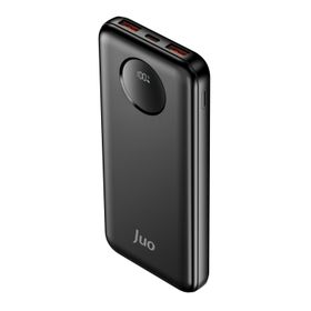 Juo 10000 mAh 22.5W Dijital Led Ekranlı Siyah Taşınabilir Hızlı Şarj Cihazı Powerbank