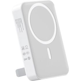 Juo 10000 mAh MagSafe Beyaz Powerbank Standlı PD20W Taşınabilir Kablosuz Hızlı Şarj Cihazı