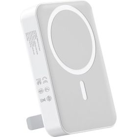 Juo 10000 mAh MagSafe Beyaz Powerbank Standlı PD20W Taşınabilir Kablosuz Hızlı Şarj Cihazı