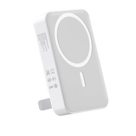 Juo 10000 mAh MagSafe Beyaz Powerbank Standlı PD20W Taşınabilir Kablosuz Hızlı Şarj Cihazı