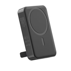 Juo 10000 mAh MagSafe Powerbank Standlı PD20W Siyah Taşınabilir Kablosuz Hızlı Şarj Cihazı