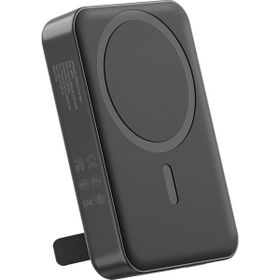 Juo 10000 mAh MagSafe Powerbank Standlı PD20W Siyah Taşınabilir Kablosuz Hızlı Şarj Cihazı