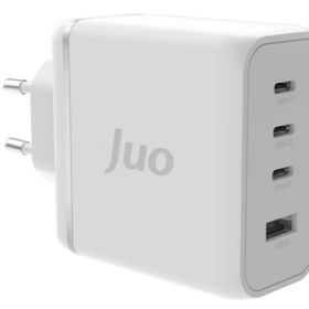 Juo 100W 4 Portlu USB-C + USB-A GaN iPhone ve Macbook ve Notebook Uyumlu PD Type-C Beyaz Hızlı Şarj Cihazı