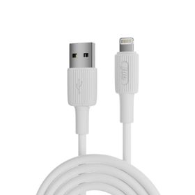 Juo 12W 2.4A USB-A to Lightning iPhone iPad Beyaz 1 mt Silikon Hızlı Şarj ve Data Kablosu