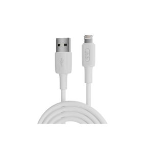 Juo 12W 2.4A USB-A to Lightning iPhone iPad Beyaz 2 mt Silikon Hızlı Şarj ve Data Kablosu