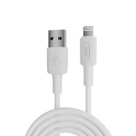 Juo 12W 2.4A USB-A to Lightning iPhone iPad Beyaz 2 mt Silikon Hızlı Şarj ve Data Kablosu
