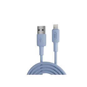 Juo 12W 2.4A Usb-A To Lightning iPhone iPad Mavi 1 mt Silikon Hızlı Şarj ve Data Kablosu