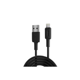 Juo 12W 2.4A Usb-A To Lightning iPhone iPad Siyah 2 mt Silikon Hızlı Şarj ve Data Kablosu
