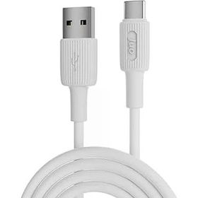 Juo 2 mt 12W Beyaz USB-A to Type-C Silikon Hızlı Şarj ve Data Kablosu