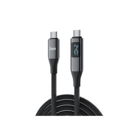Juo 2 mt 240W USB 3.1 GeN2 10 GBPS E-Mark Çipli Led Display 4K 60 Hz Görüntü ve Type-C Hızlı Şarj Kablosu