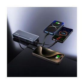 Juo 20.000 mAh 130W Led Ekranlı USB-A Type-C Taşınabilir Hızlı Şarj Cihazı Kablolu Powerbank