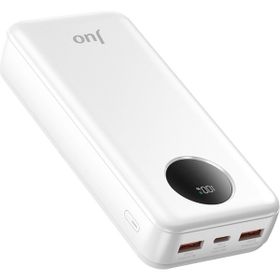 Juo 20000 mAh 22.5W Beyaz Dijital Led Ekranlı Taşınabilir Hızlı Şarj Cihazı Powerbank
