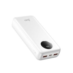 Juo 20000 mAh 22.5W Beyaz Dijital Led Ekranlı Taşınabilir Hızlı Şarj Cihazı Powerbank