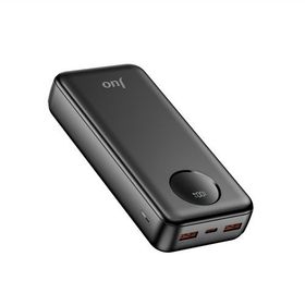 Juo 20000 mAh 22.5W Siyah Dijital Led Ekranlı Taşınabilir Hızlı Şarj Cihazı Powerbank